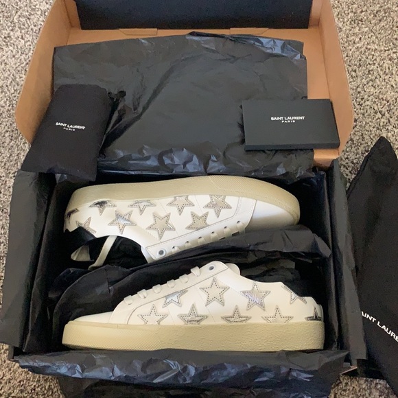 SOLD- New in box Saint Laurent sneakers size 37/7 - Picture 9 of 10